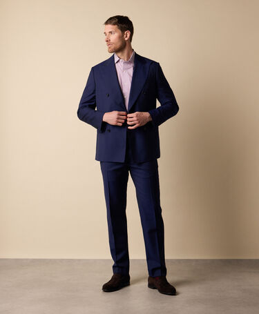 Brooks Brothers Completo croisé en Laine Vierge Weave Bleu