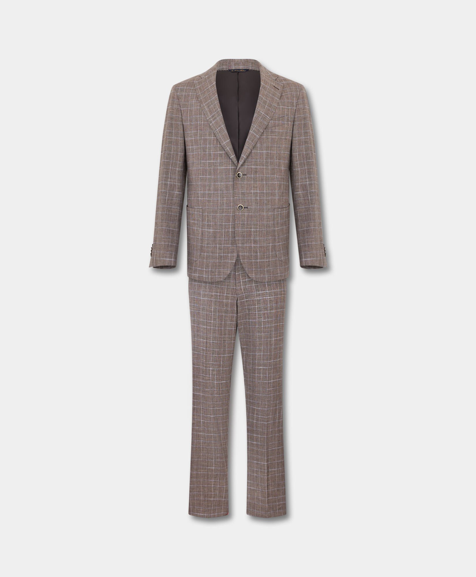 Glen Plaid Cotton Blend Suit