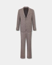 Brooks Brothers Glen Plaid Cotton Blend Suit Sand