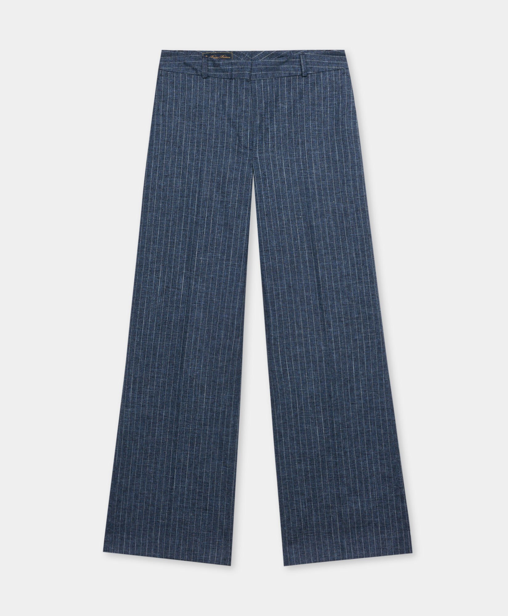 Wide Leg Pinstripe Trousers
