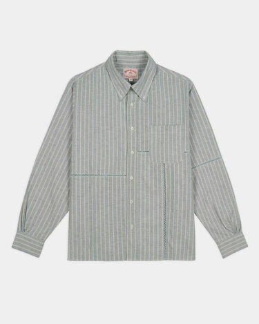 Brooks Brothers Brain Dead x Brooks Brothers California Patchwork Oxford Shirt Green