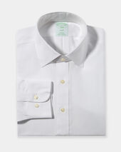 Brooks Brothers Slim Fit Non-Iron Oxford Shirt with Ainsley Collar White