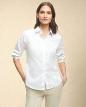 Brooks Brothers Hemd aus Oxford mit Spitzkragen Weiß