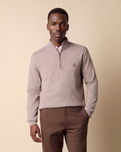 Brooks Brothers Maglione Half Zip con Logo Kasha