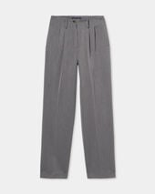Brooks Brothers Wide-Leg Pleated Pants Grey