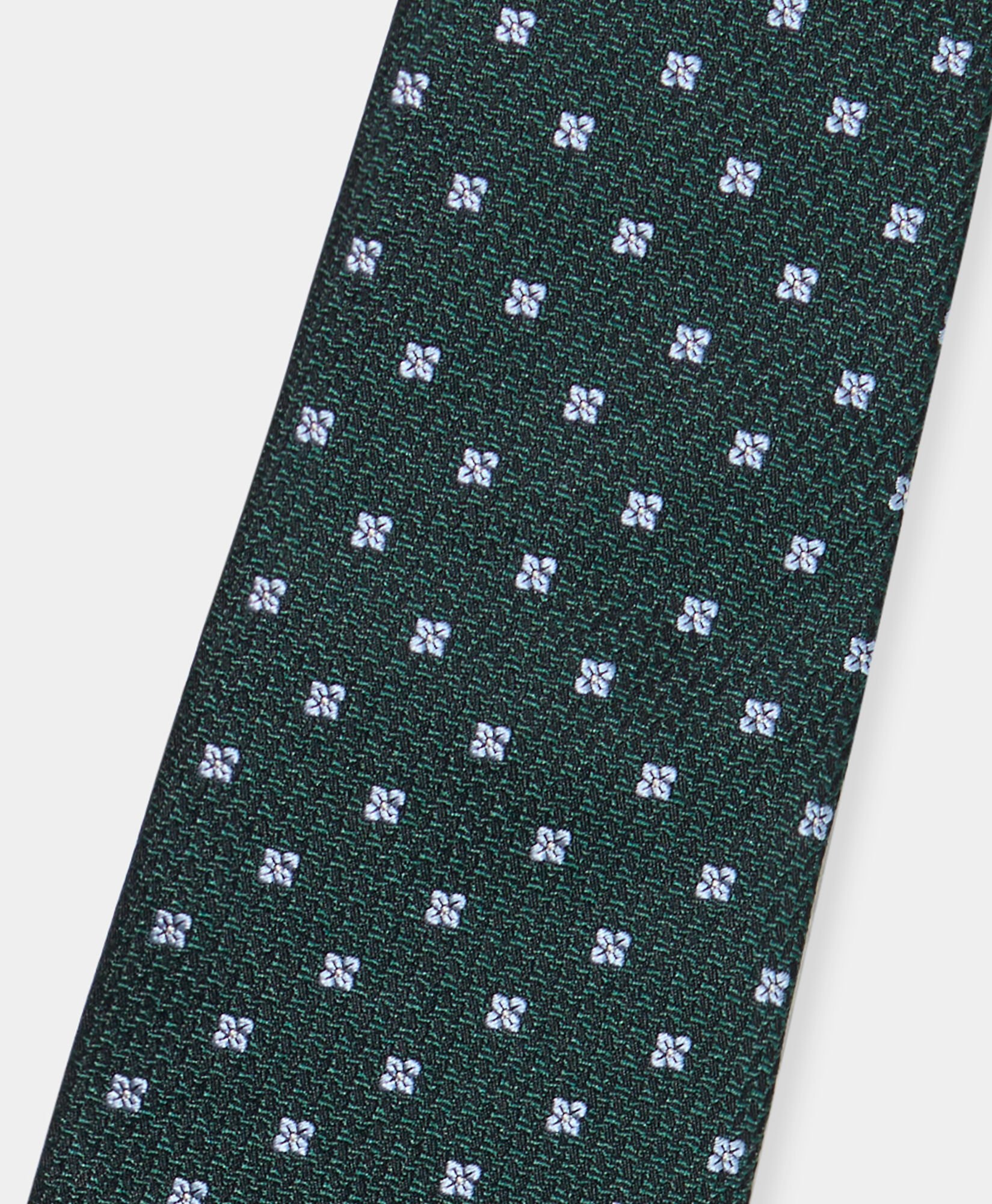 Seidenkrawatte mit Mikro-Blumenmuster