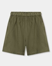 Brooks Brothers Heavy Linen Shorts Military