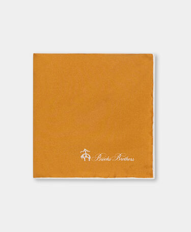 Brooks Brothers Plain Pocket Square Cognac