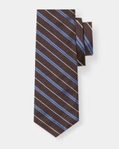 Brooks Brothers Regimental Silk Tie Brown