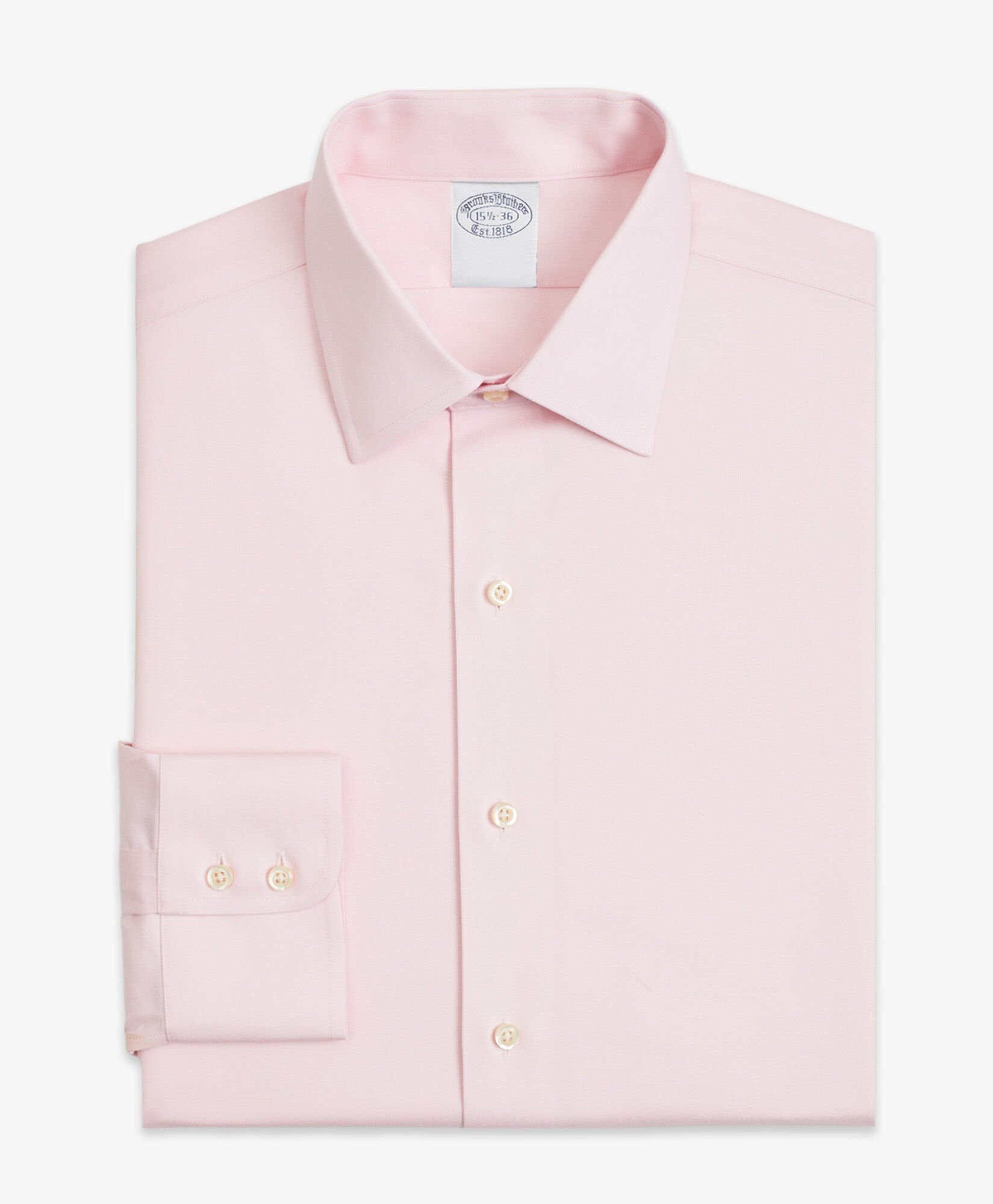 Slim Fit Non-Iron Twill Shirt with Ainsley Collar