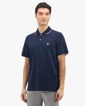 Brooks Brothers Golden Fleece Stretch Cotton Pique Tennis Polo Navy