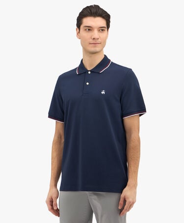 Brooks Brothers Golden Fleece Stretch Cotton Pique Tennis Polo Navy