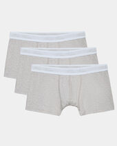 Brooks Brothers Plain Cotton Boxer Briefs - Pack of 3 Grey