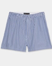 Brooks Brothers Striped Cotton Boxer Navy