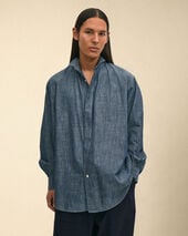 Brooks Brothers Brooks Brothers x Engineered Garments - Oversized Wing Collar Shirt Blue