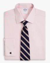 Brooks Brothers Regular Fit Non-Iron Stretch Oxford Supima Shirt with Ainsley Collar Pastel Pink
