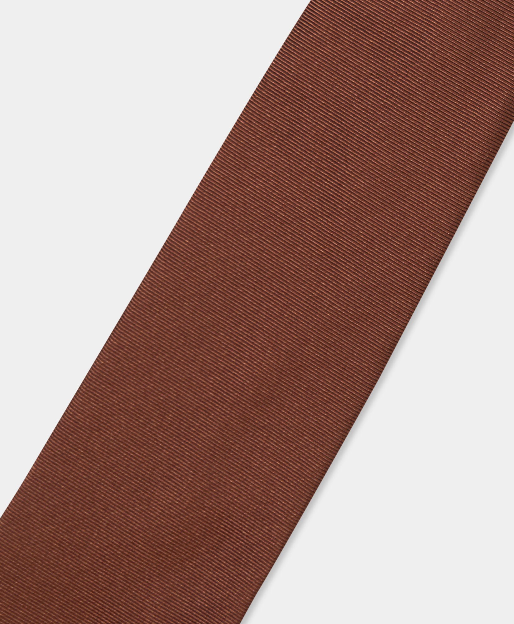 Ribbed Plain Silk Tie