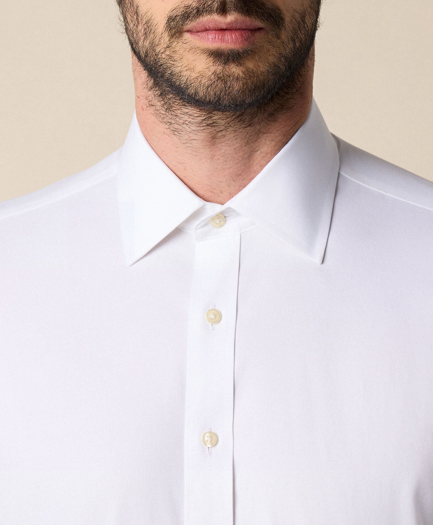 Slim Fit Non-Iron Oxford Shirt with Ainsley Collar