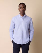 Brooks Brothers Regular Fit Oxford Shirt with Button Down Collar Blue Brooks Brothers Regular Fit Oxford Shirt with Button Down Collar Blue