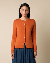Brooks Brothers Cotton Cardigan Rust