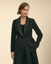 Brooks Brothers Crepe Tuxedo Jacket Black
