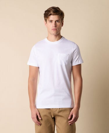 Brooks Brothers T-shirt en Coton avec poche poitrine Blanc