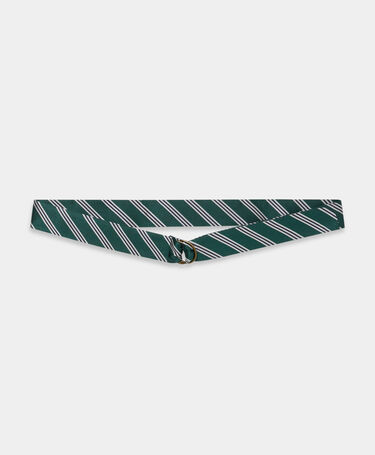 Brooks Brothers Cintura Regimental z jedwabiu Zielony
