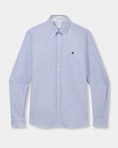 Brooks Brothers Slim Fit Oxford Shirt with Button Down Collar Blue