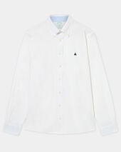 Brooks Brothers Slim Fit Oxford Non-Iron Button Down Shirt Open White