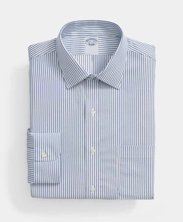 Brooks Brothers Regular Fit Non-Iron Performance-Hemd mit Ainsley-Kragen Marineblau