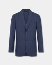 Brooks Brothers Hopsack Virgin Wool Blazer Blue