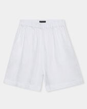 Brooks Brothers Heavy Linen Shorts White