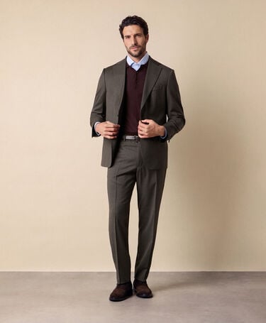 Brooks Brothers Pied de Poule Virgin Wool Suit Oil