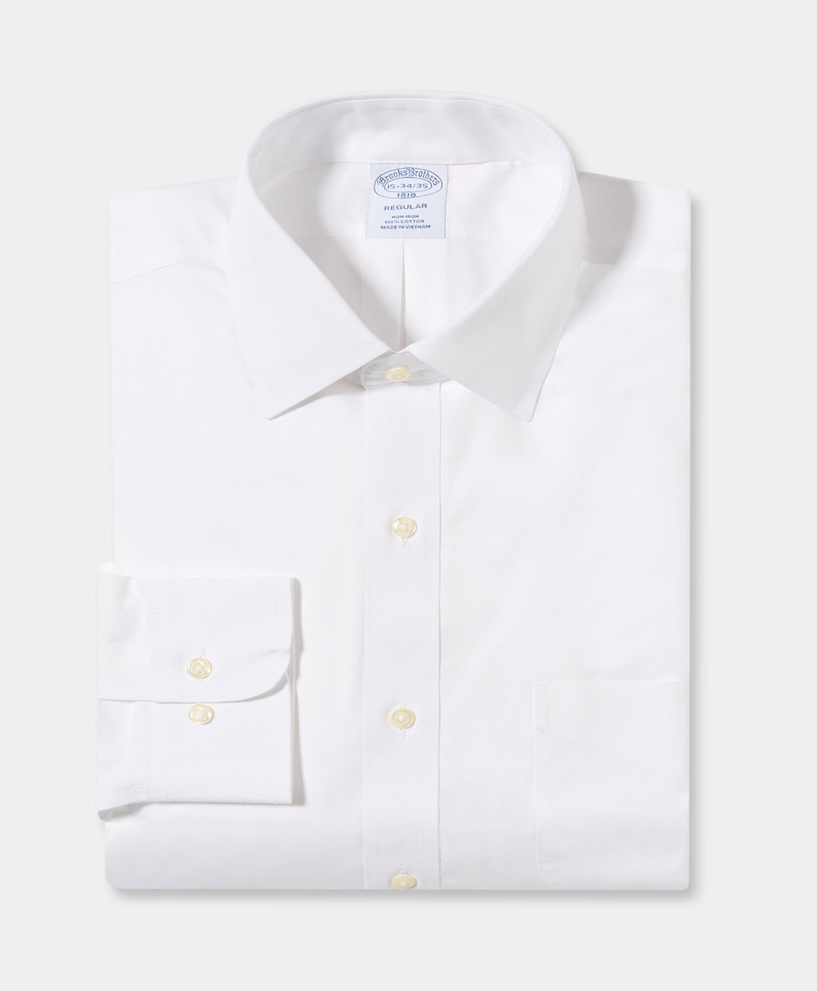 Regular Fit Non-Iron Oxford Pinpoint Shirt with Ainsley Collar