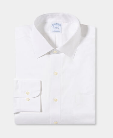 Brooks Brothers Regular Fit Non-Iron Oxford-Hemd mit Ainsley-Kragen Weiß