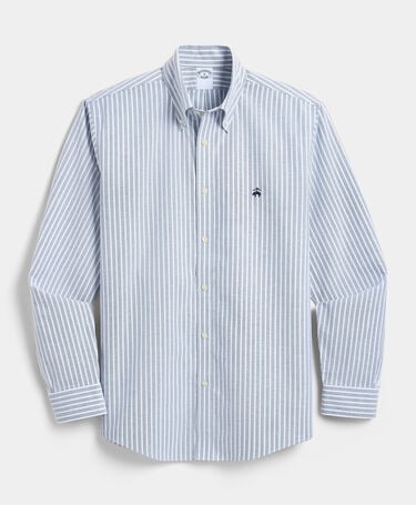 Brooks Brothers Bügelfreies Hemd Regular Fit mit Button-Down-Kragen Marineblau