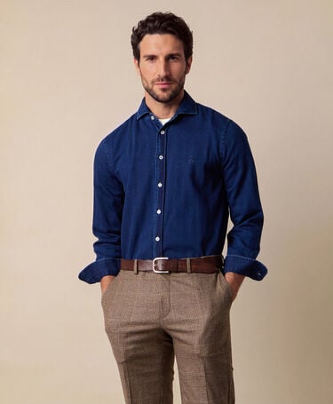 Brooks Brothers Hemd Slim Fit aus Denim mit Spread-Kragen Denim