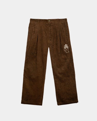 Brooks Brothers Brain Dead x Brooks Brothers California Pantaloni Pleated Marrone