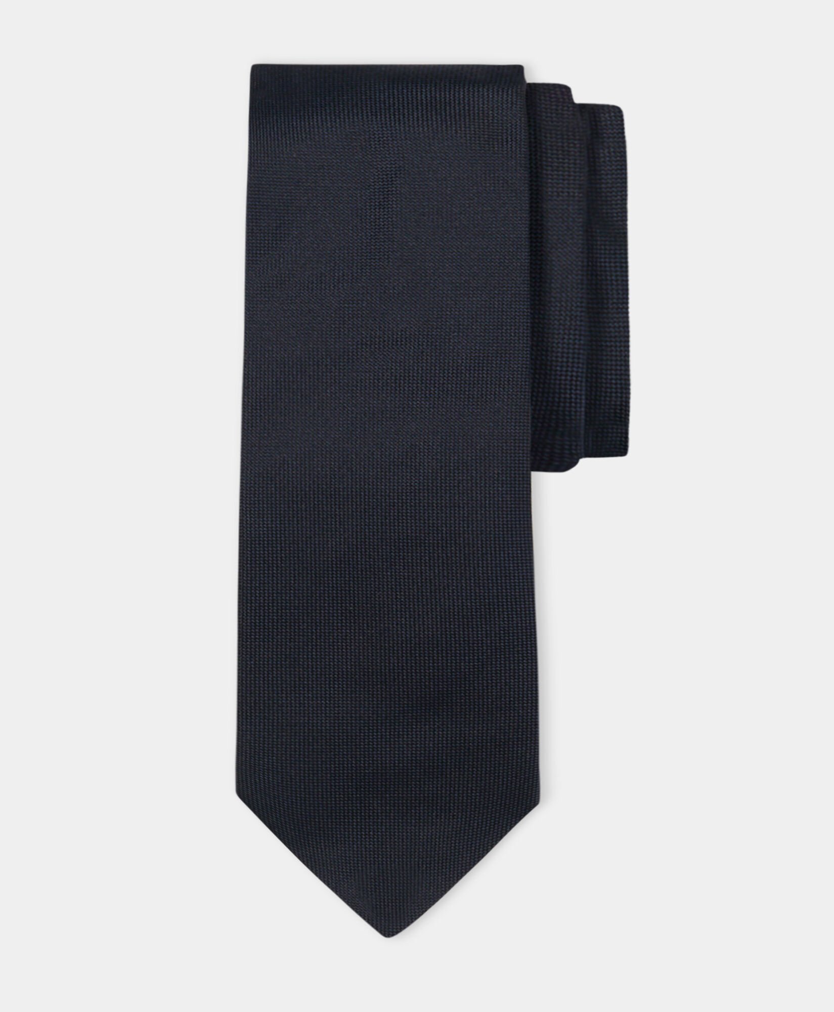 Hopsack Plain Silk Tie