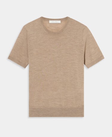 Brooks Brothers Kurzarm-Strick Relaxed aus Merinowolle Kasha