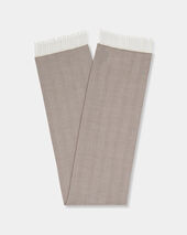 Brooks Brothers Chevron Wool Scarf Brown