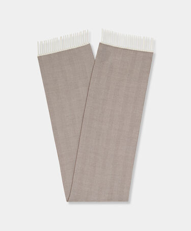 Brooks Brothers Chevron Wool Scarf Brown