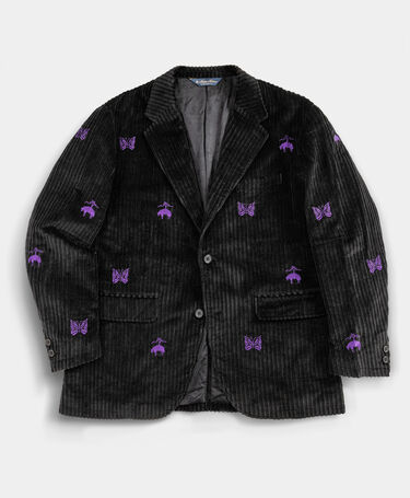 Brooks Brothers Brooks Brothers x Needles - Bestickter Blazer aus Cordsamt Schwarz