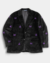 Brooks Brothers Brooks Brothers x Needles - Bestickter Blazer aus Cordsamt Schwarz Brooks Brothers Brooks Brothers x Needles - Bestickter Blazer aus Cordsamt Schwarz