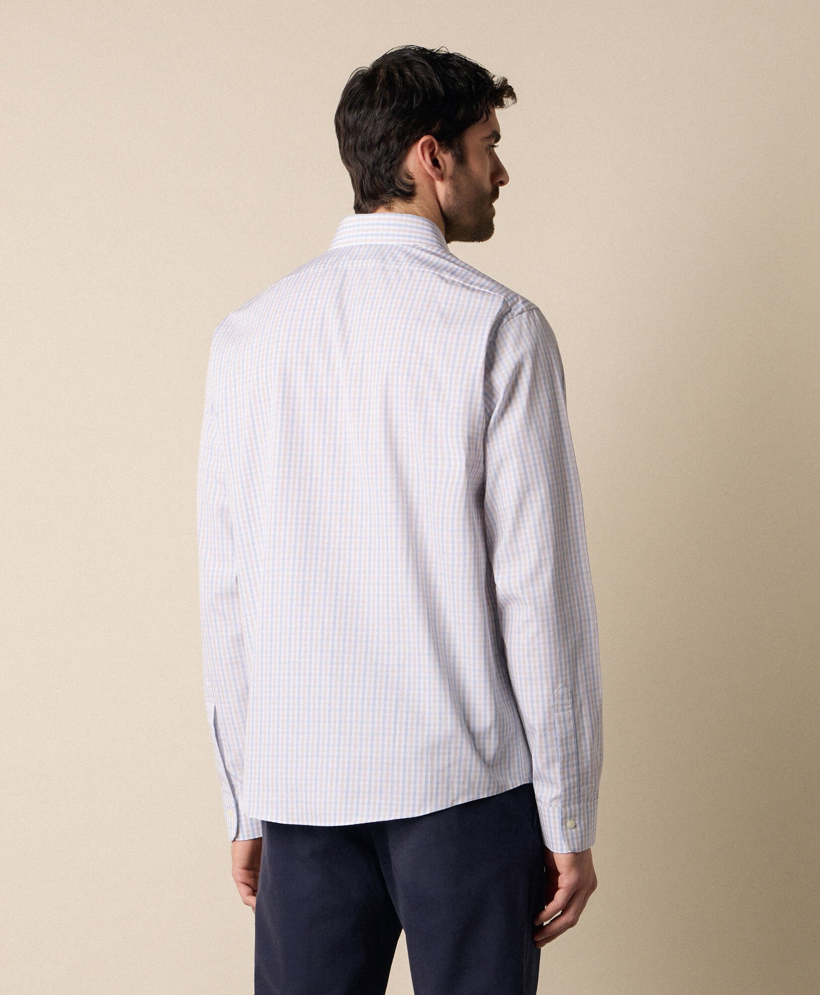 Regular Fit Cotton Shirt with Ainsley Collar