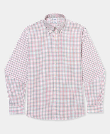 Brooks Brothers Camicia Friday Regular Fit con Collo Button Down Red and Blue