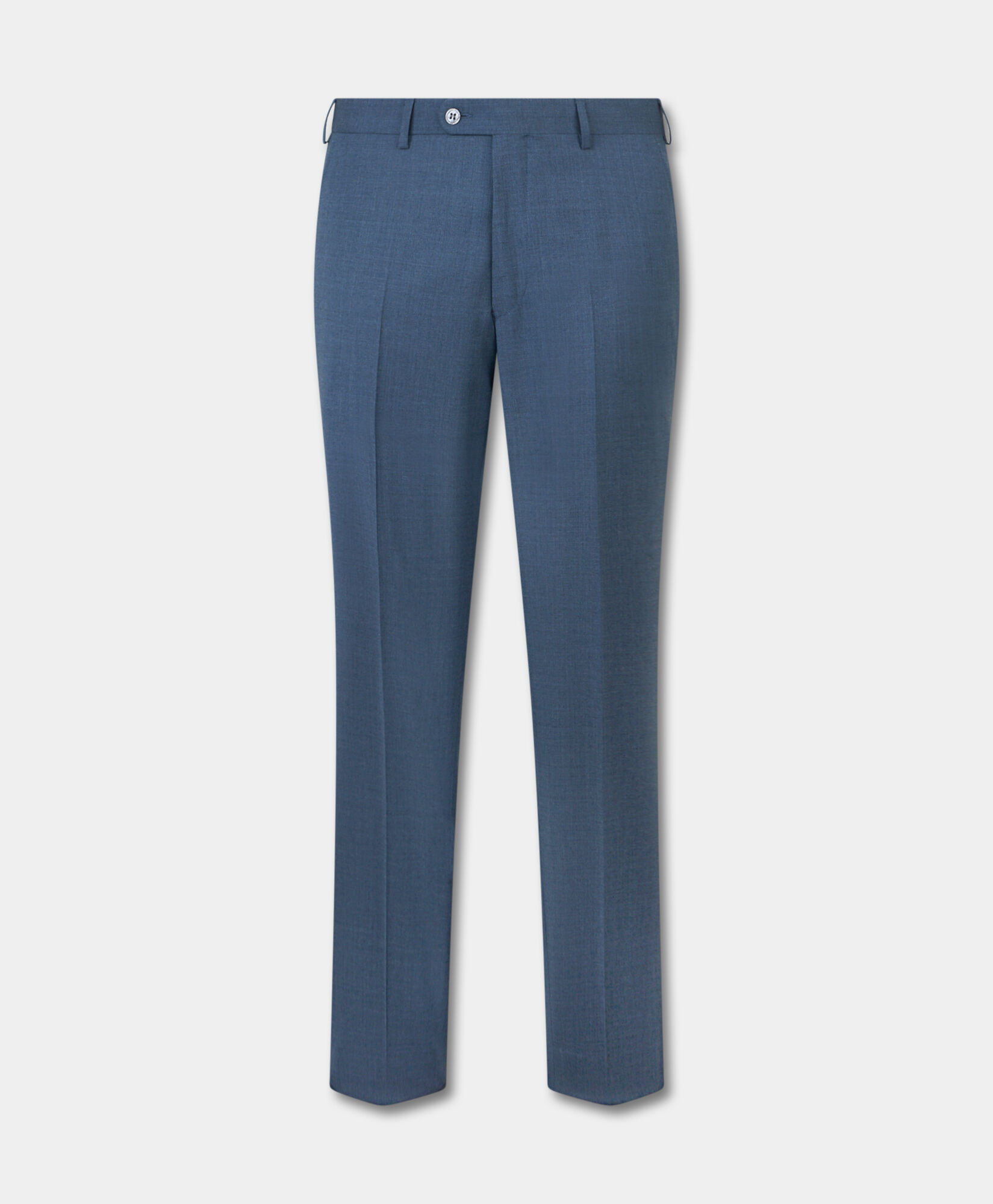 Virgin Wool Plain Trousers