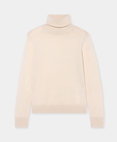 Brooks Brothers Rollkragenpullover Relaxed aus Merinowolle Kreide