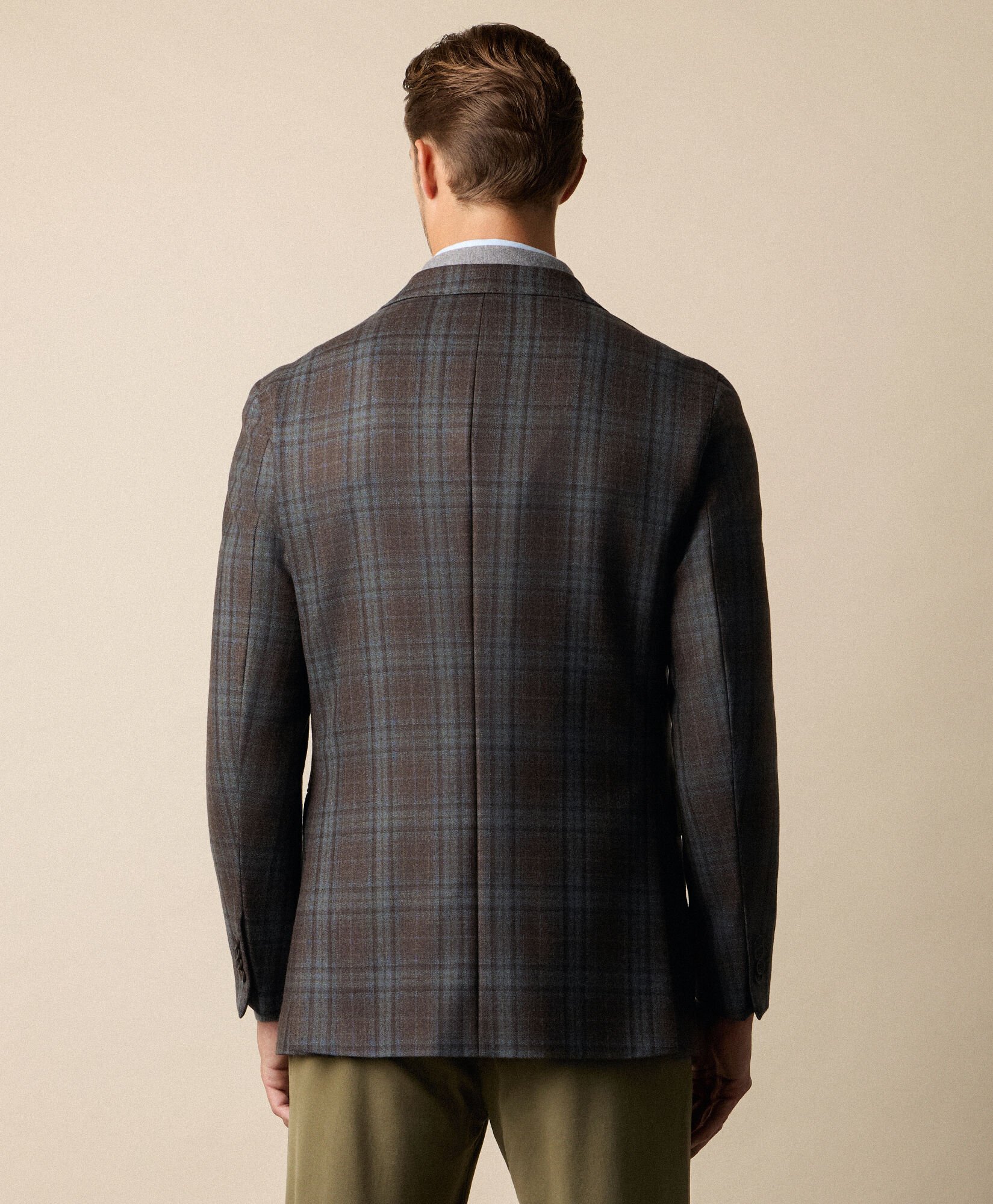 Checked Virgin Wool Blazer