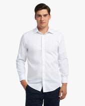 Brooks Brothers Slim Fit Non-Iron Oxford Pinpoint Shirt with Ainsley Collar White